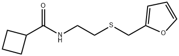 N-{2-[(2-furylmethyl)thio]ethyl}cyclobutanecarboxamide Structure