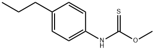 O-methyl N-(4-propylphenyl)carbamothioate Struktur