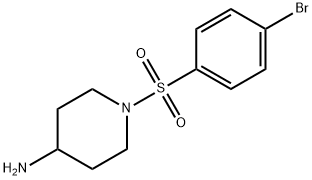 4-Piperidinamine, 1-[(4-bromophenyl)sulfonyl]- Struktur