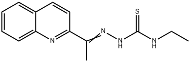 N-Ethyl-2-(1-(quinolin-2-yl)ethylidene)hydrazinecarbothioamide 结构式