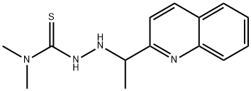 N,N-Dimethyl-2-(1-(quinolin-2-yl)ethyl)hydrazinecarbothioamide Struktur