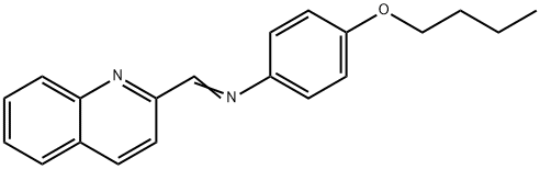 4-Butoxy-N-(quinolin-2-ylmethylene)aniline Struktur