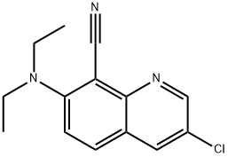 3-Chloro-7-(diethylamino)quinoline-8-carbonitrile Struktur