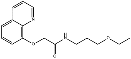 N-(3-Ethoxypropyl)-2-(quinolin-8-yloxy)acetamide Structure