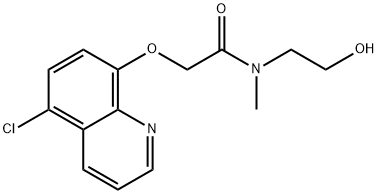 2-((5-Chloroquinolin-8-yl)oxy)-N-(2-hydroxyethyl)-N-methylacetamide Structure
