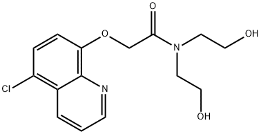 2-((5-Chloroquinolin-8-yl)oxy)-N,N-bis(2-hydroxyethyl)acetamide Structure