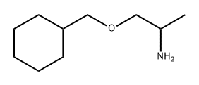 1-(Cyclohexylmethoxy)propan-2-amine 化学構造式