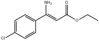 ethyl (2Z)-3-amino-3-(4-chlorophenyl)acrylate 结构式