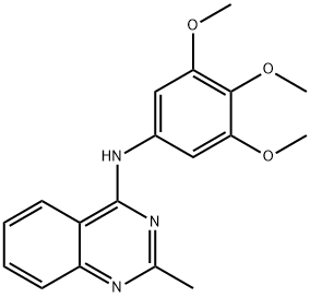 2-Methyl-N-(3,4,5-trimethoxyphenyl)quinazolin-4-amine Structure