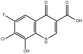 7-Chloro-6-fluoro-8-hydroxy-4-oxo-1,4-dihydroquinoline-3-carboxylic acid|