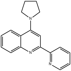 2-(Pyridin-2-yl)-4-(pyrrolidin-1-yl)quinoline Structure