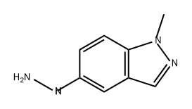 1H-Indazole, 5-hydrazinyl-1-methyl- Struktur