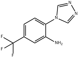 2-(4H-1,2,4-三唑-4-基)-5-(三氟甲基)苯胺,883881-76-3,结构式