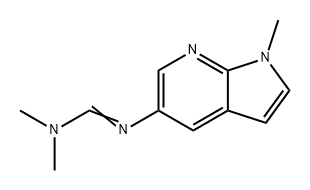 Methanimidamide, N,N-dimethyl-N'-(1-methyl-1H-pyrrolo[2,3-b]pyridin-5-yl)- Struktur