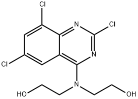 2,2''-((2,6,8-Trichloroquinazolin-4-yl)azanediyl)diethanol Struktur