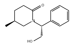 (S)-1-((R)-2-羟基-1-苯乙基)-5-甲基哌啶-2-酮 结构式