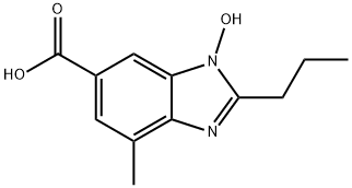 1H-Benzimidazole-6-carboxylic acid, 1-hydroxy-4-methyl-2-propyl- Structure