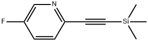 5-fluoro-2-[2-(trimethylsilyl)ethynyl]pyridine Structure