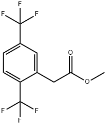 Benzeneacetic acid, 2,5-bis(trifluoromethyl)-, methyl ester,884603-38-7,结构式