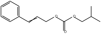 Carbonic acid, 2-methylpropyl 3-phenyl-2-propen-1-yl ester Struktur