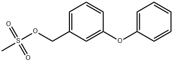 Benzenemethanol, 3-phenoxy-, 1-methanesulfonate Struktur