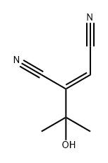 2-Butenedinitrile, 2-(1-hydroxy-1-methylethyl)-, (2E)- 化学構造式