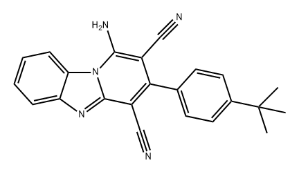 Pyrido[1,2-a]benzimidazole-2,4-dicarbonitrile, 1-amino-3-[4-(1,1-dimethylethyl)phenyl]-|