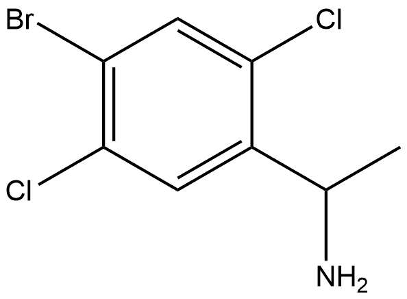 Benzenemethanamine, 4-bromo-2,5-dichloro-α-methyl- 化学構造式