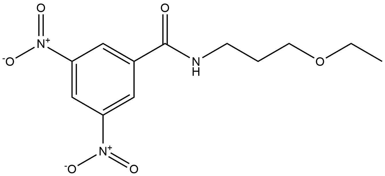 N-(3-ethoxypropyl)-3,5-dinitrobenzamide,885658-83-3,结构式