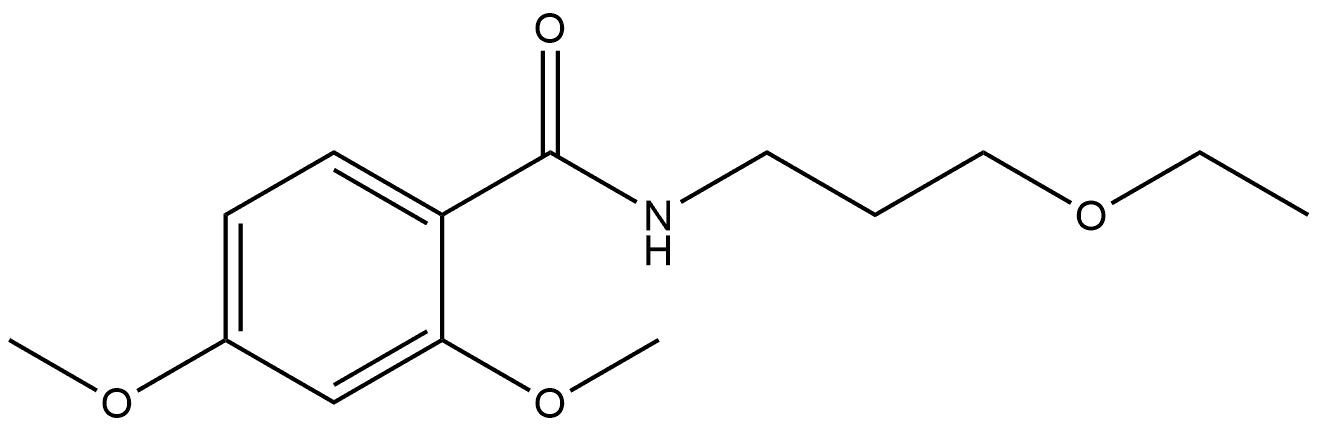 N-(3-Ethoxypropyl)-2,4-dimethoxybenzamide Structure