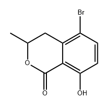 5-溴-8-羟基-3-甲基异色烷-1-酮 结构式