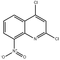 2,4-二氯-8-硝基喹啉, 885687-31-0, 结构式