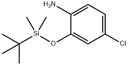 Benzenamine, 4-chloro-2-[[(1,1-dimethylethyl)dimethylsilyl]oxy]- Struktur