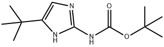 Carbamic acid, N-[5-(1,1-dimethylethyl)-1H-imidazol-2-yl]-, 1,1-dimethylethyl ester 化学構造式