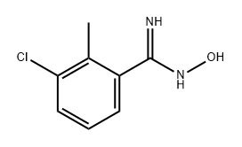 Benzenecarboximidamide, 3-chloro-N-hydroxy-2-methyl- 结构式