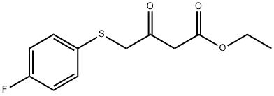 Butanoic acid, 4-[(4-fluorophenyl)thio]-3-oxo-, ethyl ester Structure