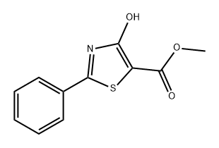 5-Thiazolecarboxylic acid, 4-hydroxy-2-phenyl-, methyl ester 结构式