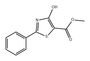 4-羟基-2-苯基噻唑-5-羧酸甲酯 结构式