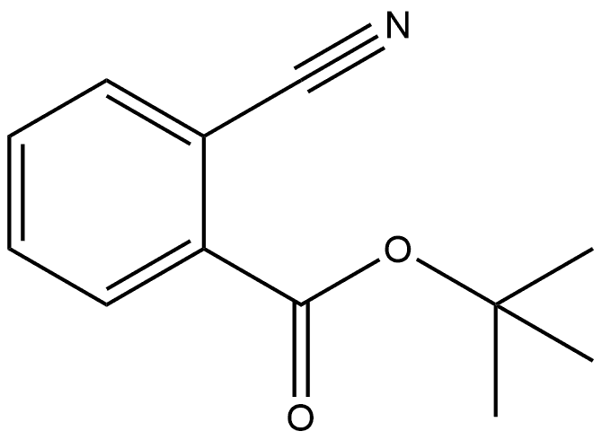 tert-Butyl 2-cyanobenzoate 化学構造式
