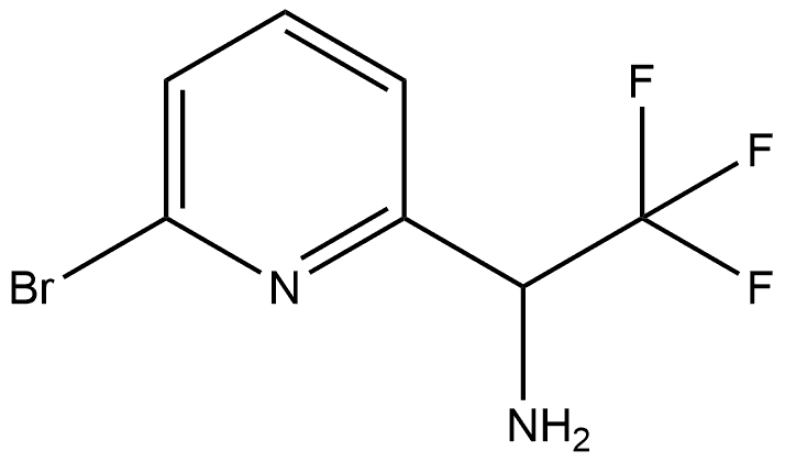 2-Pyridinemethanamine, 6-bromo-α-(trifluoromethyl)- Struktur