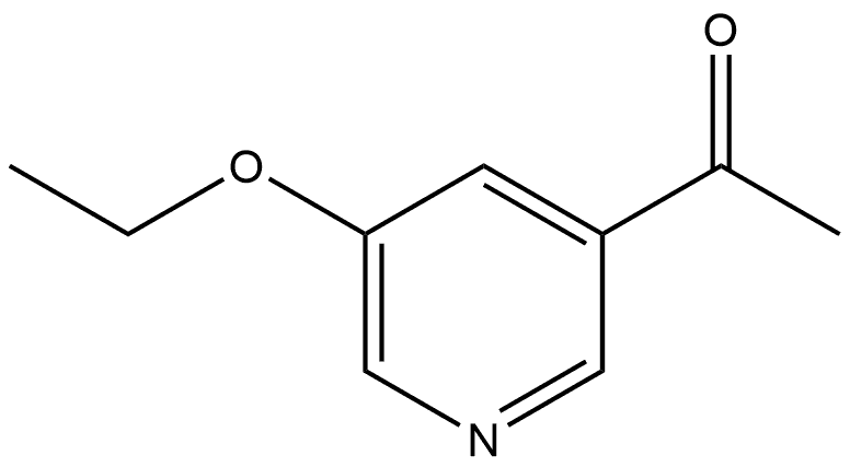 1-(5-Ethoxy-3-pyridinyl)ethanone Structure