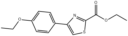 2-Thiazolecarboxylic acid, 4-(4-ethoxyphenyl)-, ethyl ester Structure