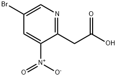 2-Pyridineacetic acid, 5-bromo-3-nitro- 结构式