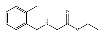 Glycine, N-[(2-methylphenyl)methyl]-, ethyl ester 结构式