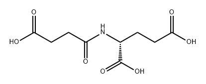 D-Glutamic acid, N-(3-carboxy-1-oxopropyl)- Structure