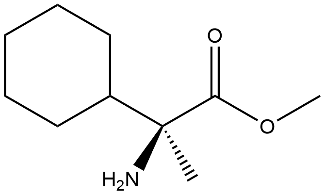 Methyl (αS)-α-amino-α-methylcyclohexaneacetate 化学構造式