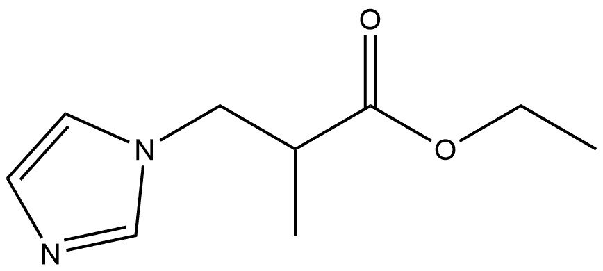 1H-Imidazole-1-propanoic acid, α-methyl-, ethyl ester 结构式