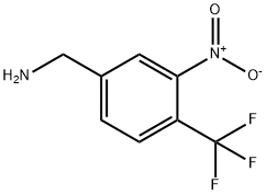 Benzenemethanamine, 3-nitro-4-(trifluoromethyl)-,887582-79-8,结构式