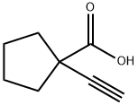 1-乙炔基环戊烷-1-羧酸,887590-70-7,结构式