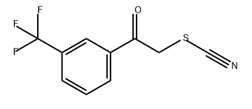 Thiocyanic acid, 2-oxo-2-[3-(trifluoromethyl)phenyl]ethyl ester Struktur